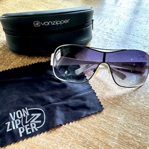 Von Zipper white metal sunglasses early 2000’s release